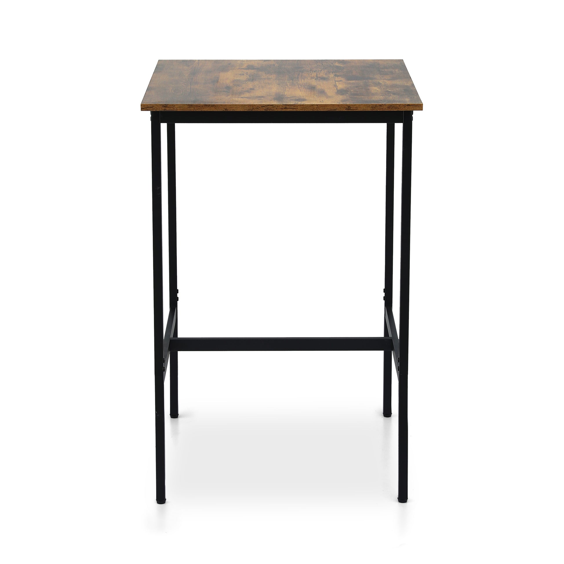 Artiss Bar Table Counter Kitchen Dining Desk Pub 60x92cm Vintage Metal Walnut - Image 3