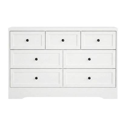 Artiss 7 Chest of Drawers Dresser Table White - Image 4