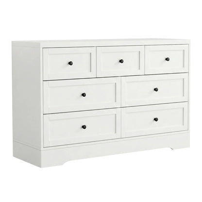Artiss 7 Chest of Drawers Dresser Table White - Image 9