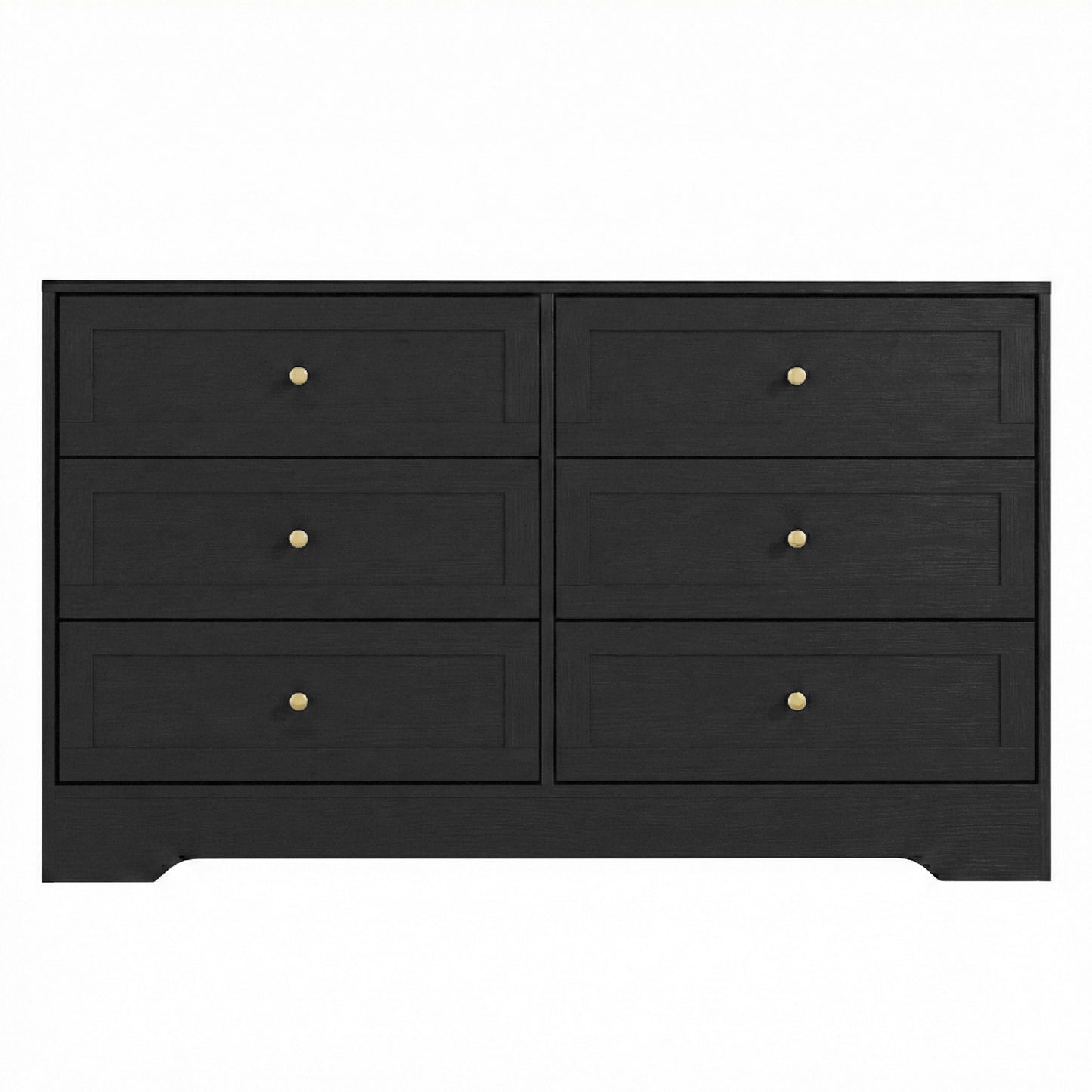 Artiss 6 Chest of Drawers Tallboy Cabinet - LEIF Black - Image 4