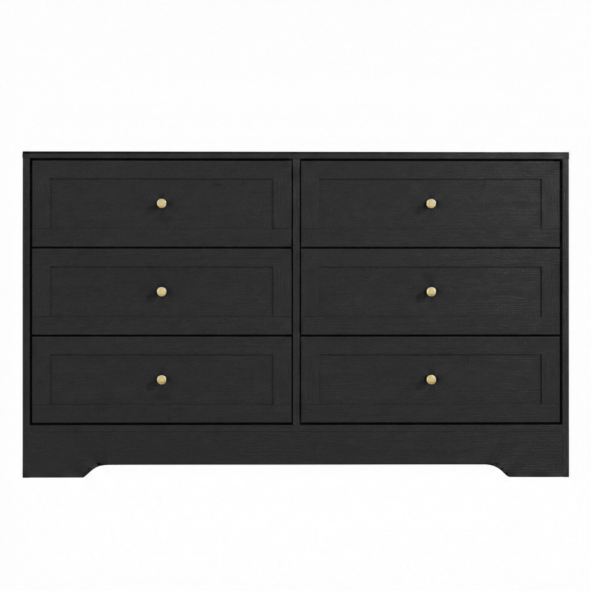 Artiss 6 Chest of Drawers Tallboy Cabinet - LEIF Black - Image 4