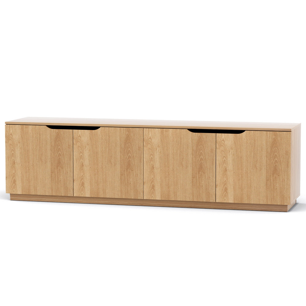 Artiss TV Unit Entertainment Unit Storage Cabinet 180cm Pine - Image 8