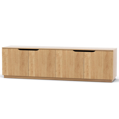 Artiss TV Unit Entertainment Unit Storage Cabinet 180cm Pine - Image 8