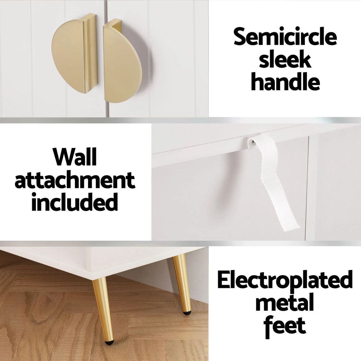 Artiss Shoe Cabinet Bench Set Adjustable Shelf Hallway Living Room White - Image 8