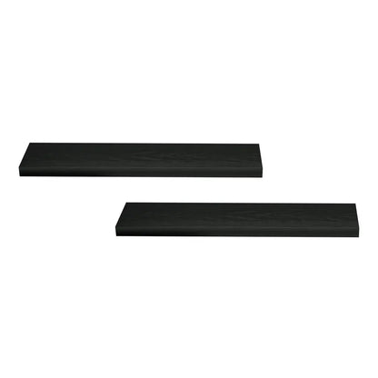 Artiss Floating Wall Shelf Set of 2 Black 90CM - Image 3