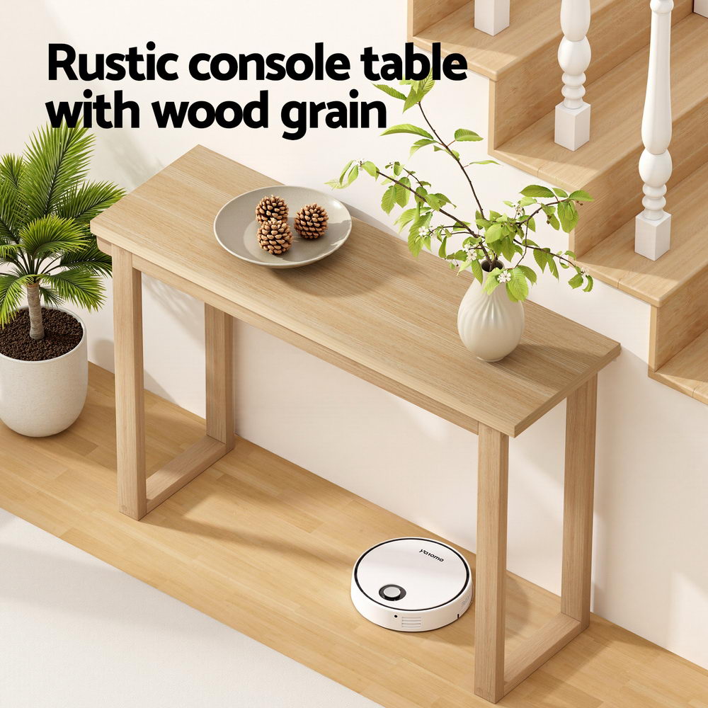 Artiss Console Table 110CM Pine - Image 6