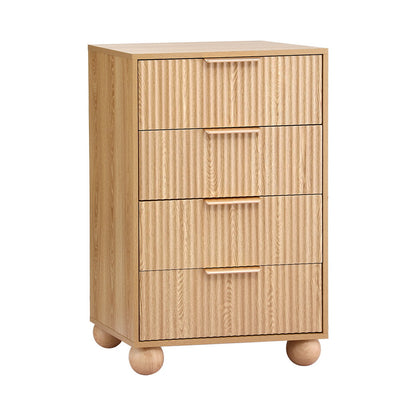 Artiss 4 Chest of Drawers Dresser Tallboy Pine - Image 3