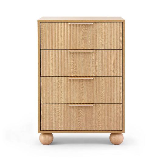 Artiss 4 Chest of Drawers Dresser Tallboy Pine - Image 7