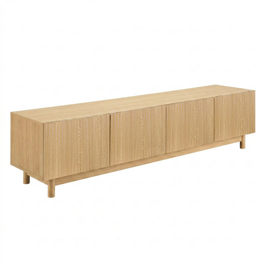 Artiss TV Unit Entertainment Unit Storage Cabinet 180cm Pine - Image 4