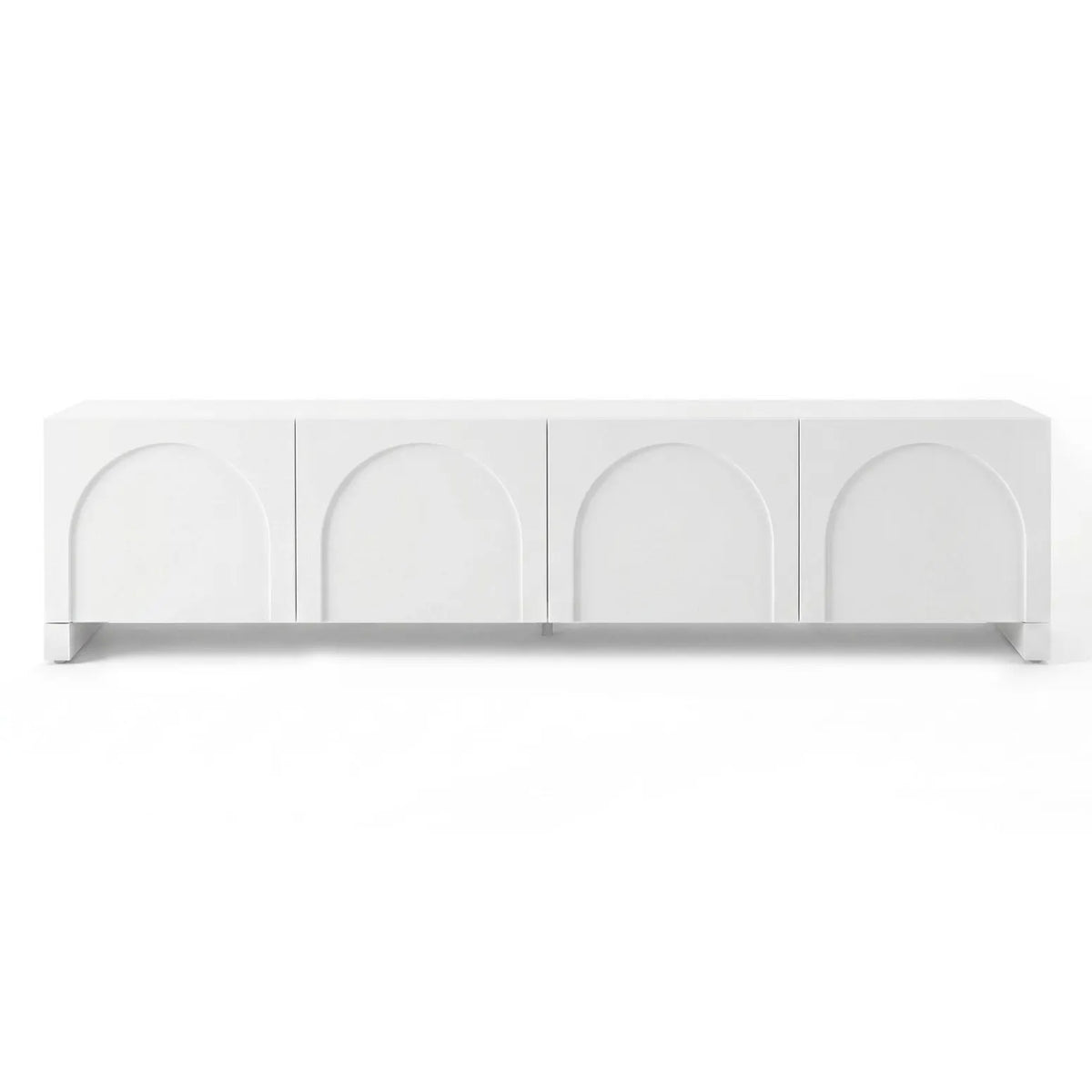 Artiss TV Unit Entertainment Unit Storage Cabinet Adjustable Shelf 180cm White - Image 4