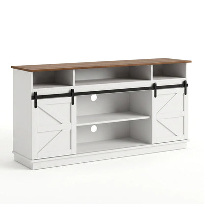 Artiss Buffet Sideboard Cabinet 150cm 3-Tier Kitchen Storage Sliding Doors White