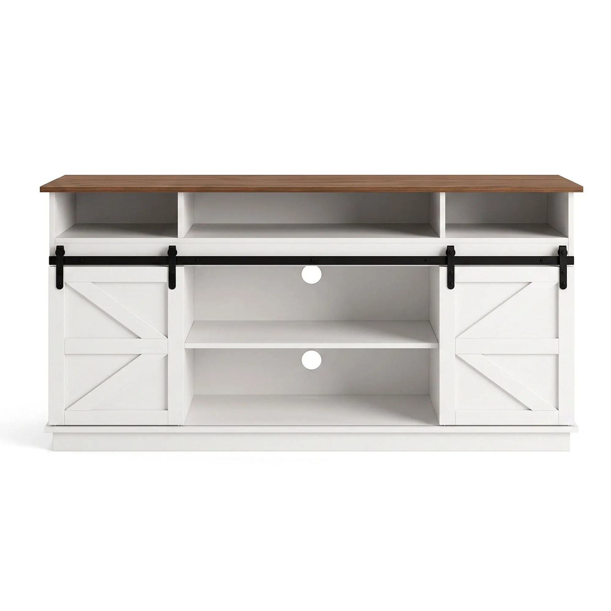 Artiss Buffet Sideboard Cabinet 150cm 3-Tier Kitchen Storage Sliding Doors White - Image 4