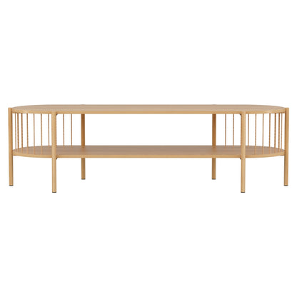 Artiss TV Unit Entertainment Unit Storage Shelf 148cm Pine - Image 3