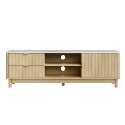 Artiss TV Unit Entertainment Unit Storage Drawer Shelf 150cm Pine - Image 2