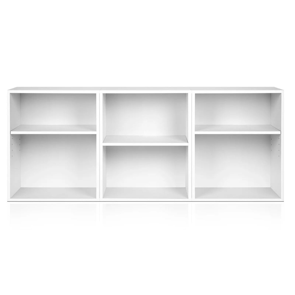 Artiss Bookshelf Set of 3 - VENA White - Image 3