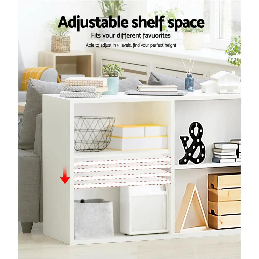 Artiss Bookshelf Set of 3 - VENA White - Image 6