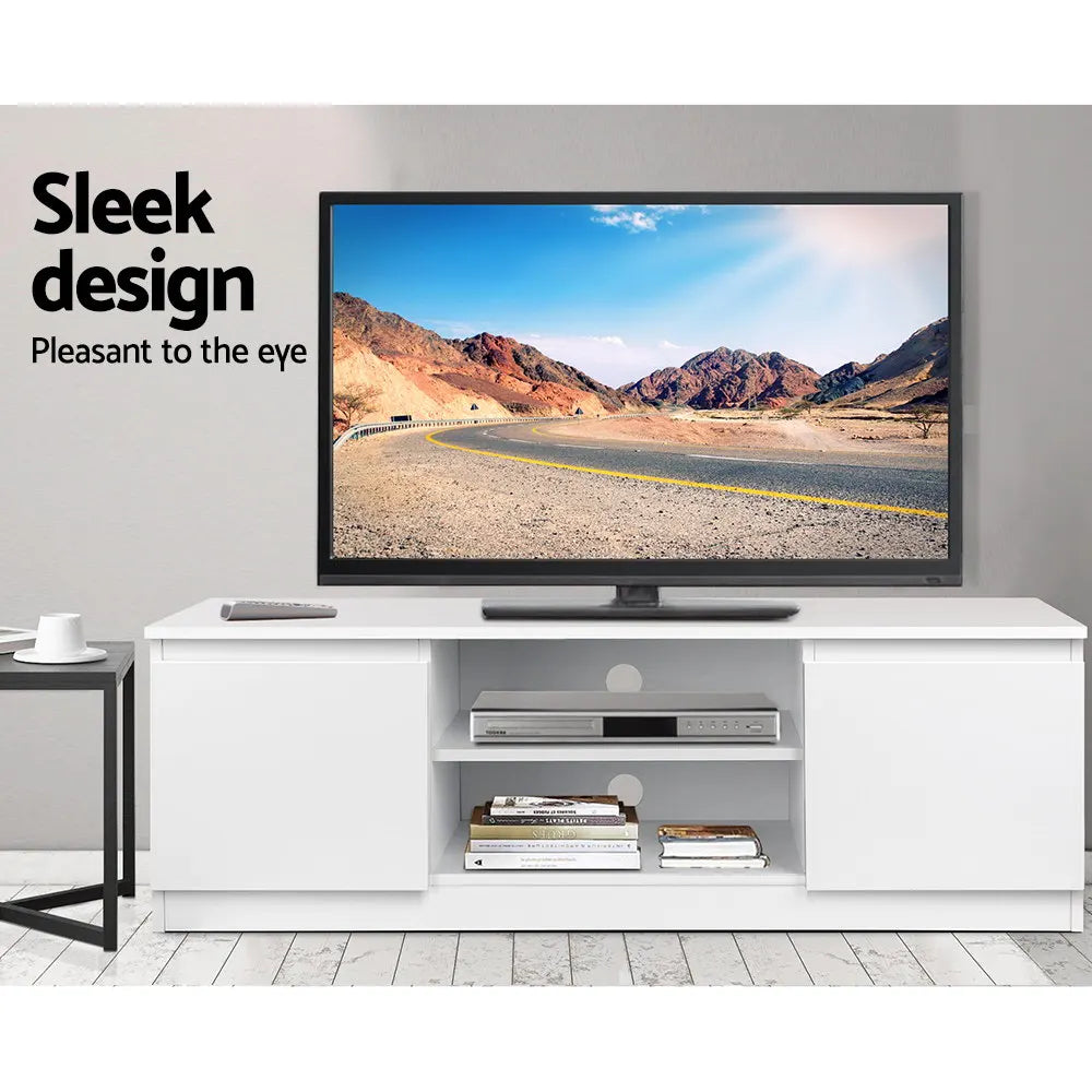 Artiss TV Cabinet Entertainment Unit 120cm White Anita - Image 5