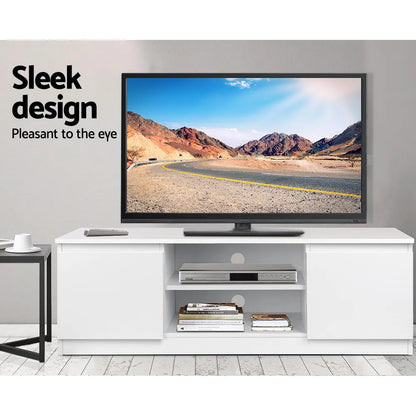 Artiss TV Cabinet Entertainment Unit 120cm White Anita - Image 5