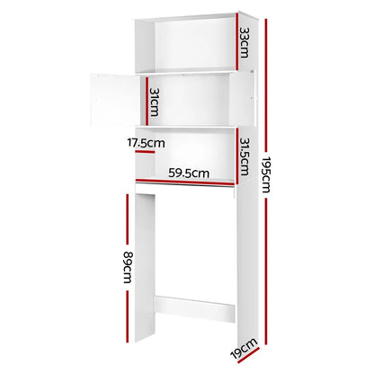 Artiss Bathroom Cabinet Over the Toilet Storage Shelf - Image 2