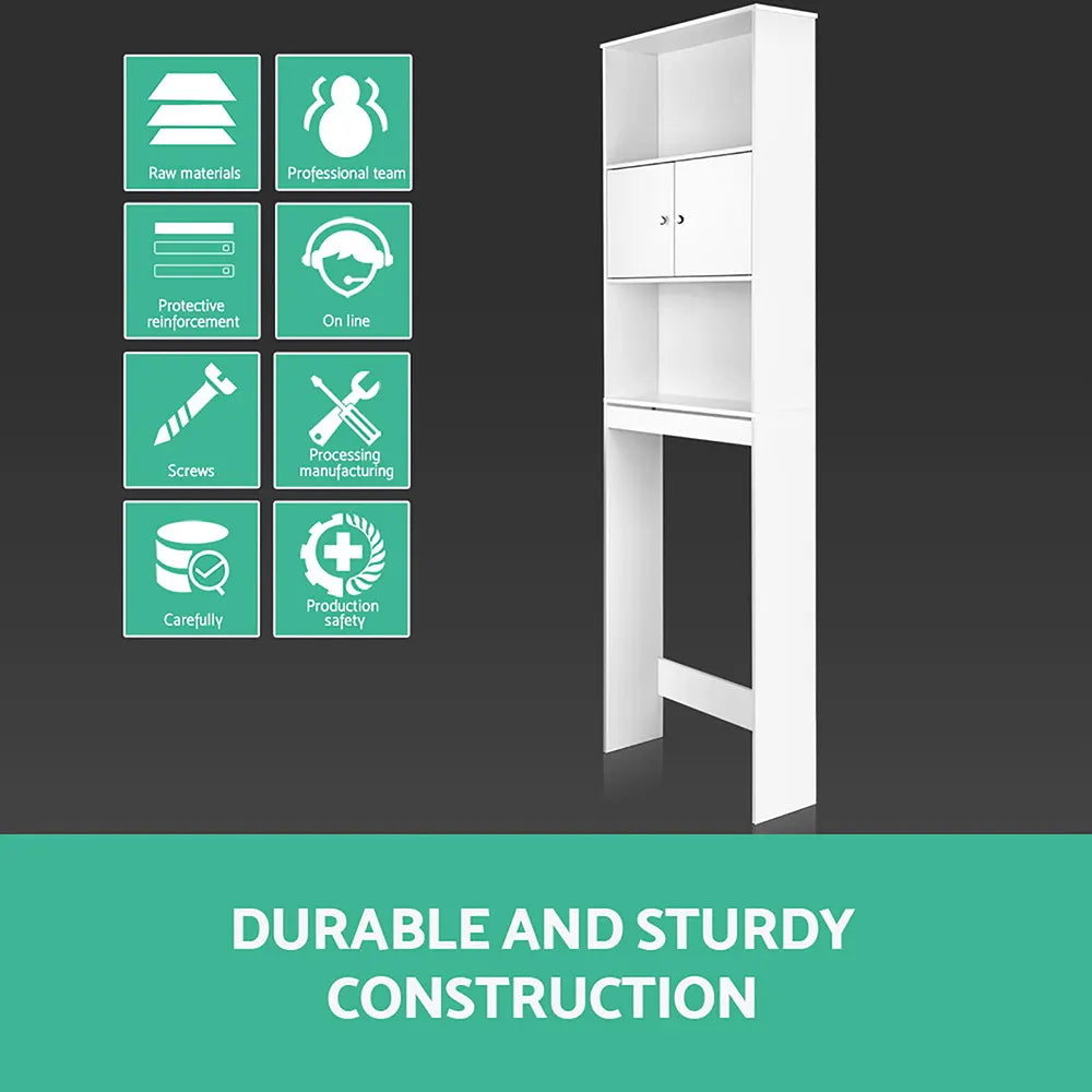 Artiss Bathroom Cabinet Over the Toilet Storage Shelf - Image 4