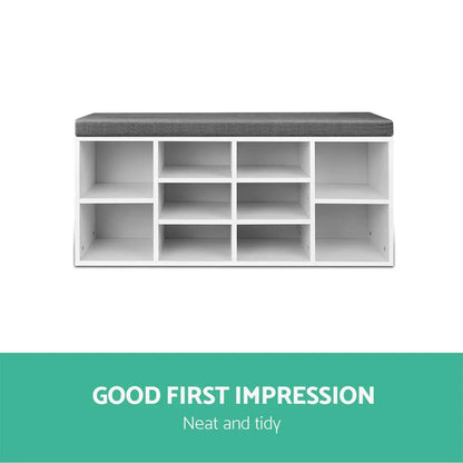 Artiss Shoe Rack Storage Cabinet Bench BOA - Image 3