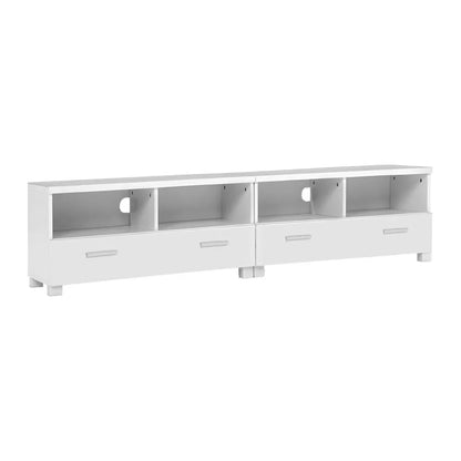 Artiss TV Cabinet Entertainment Unit 180cm White Eddie - Image 3
