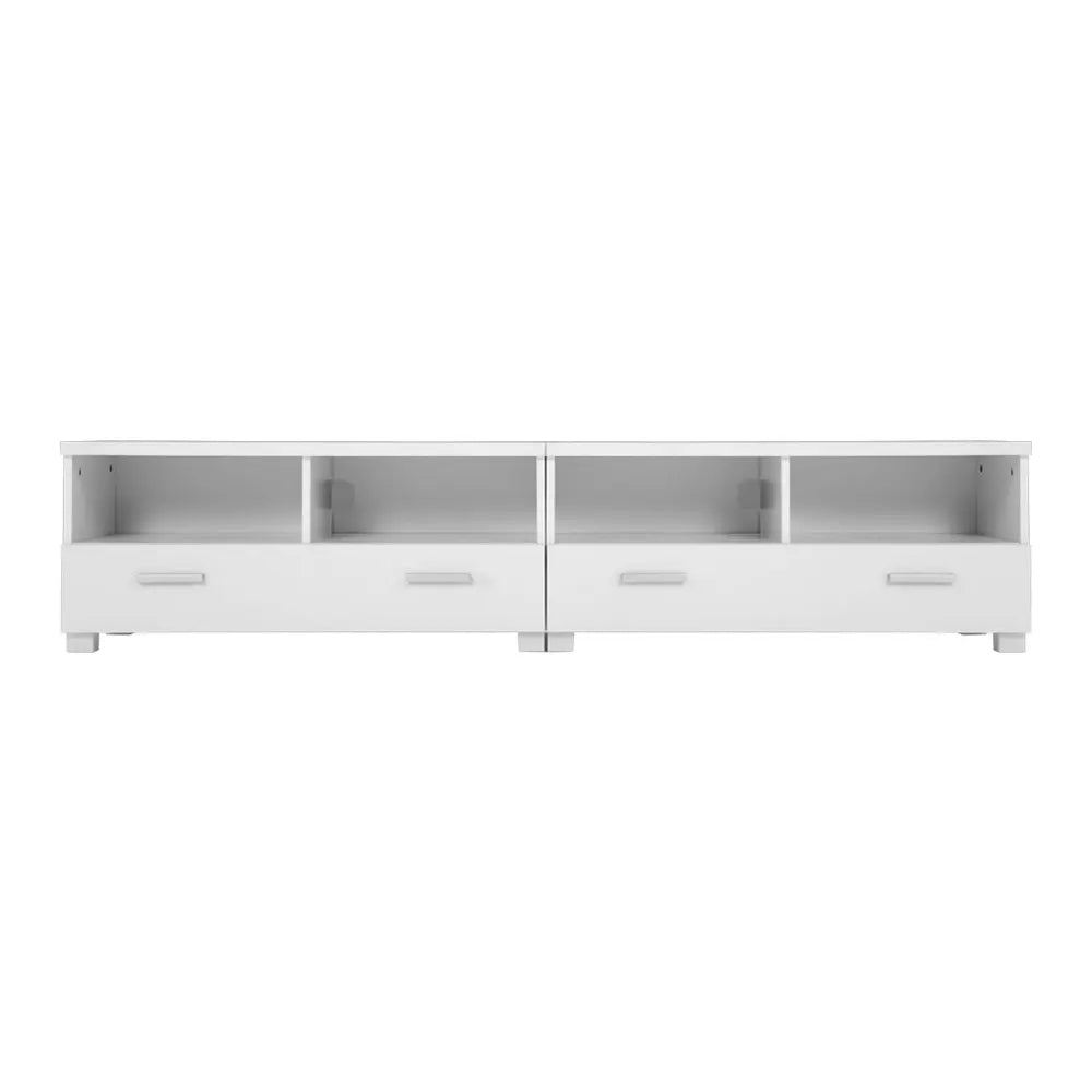 Artiss TV Cabinet Entertainment Unit 180cm White Eddie - Image 5