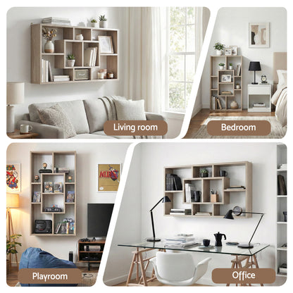 Artiss Floating Wall Shelves Bookshelf Wood - Image 7