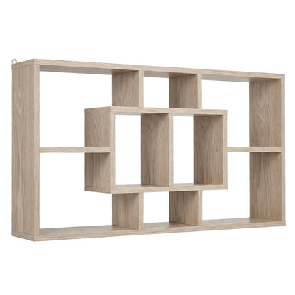 Artiss Floating Wall Shelves Bookshelf Wood - Image 8