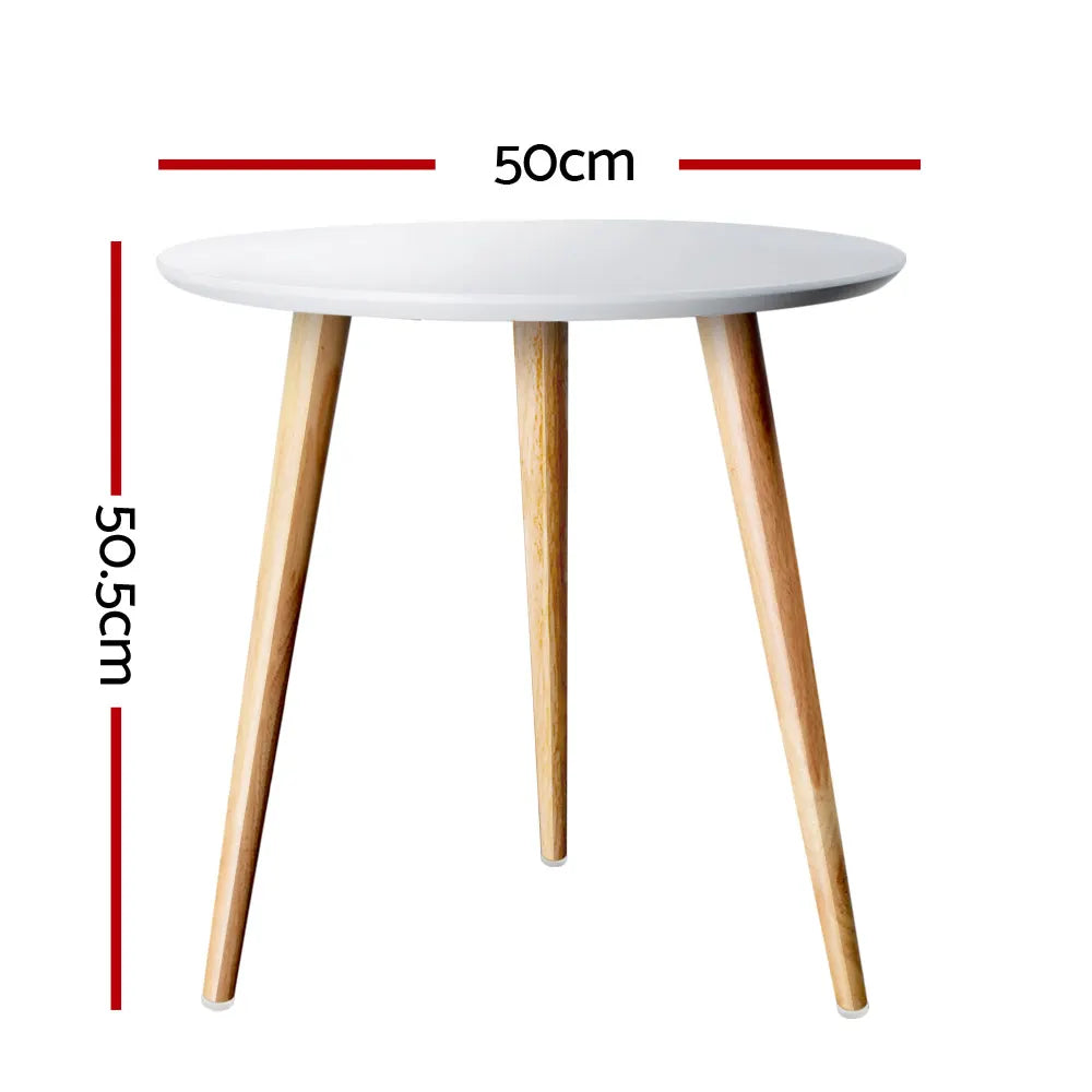 Artiss Coffee Table Round 50CM Callix - Image 2