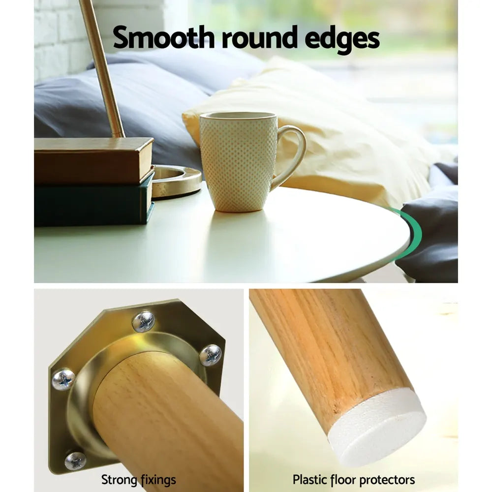 Artiss Coffee Table Round 50CM Callix - Image 5