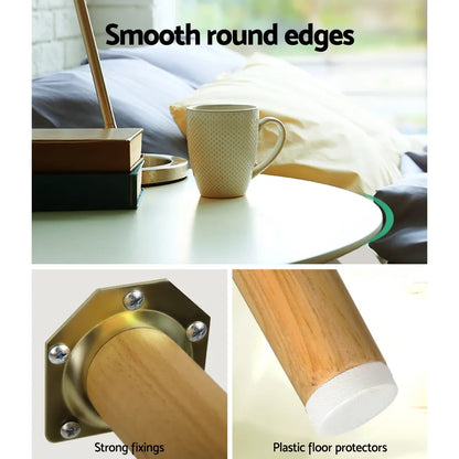 Artiss Coffee Table Round 50CM Callix - Image 5