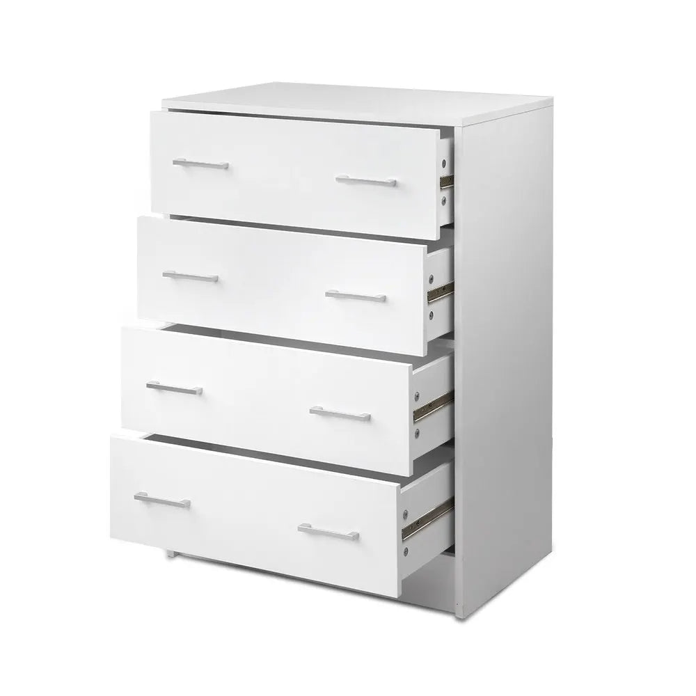 Artiss 4 Chest of Drawers - ANDES White - Image 3