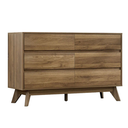Artiss 6 Chest of Drawers - XAVI Walnut - Image 3