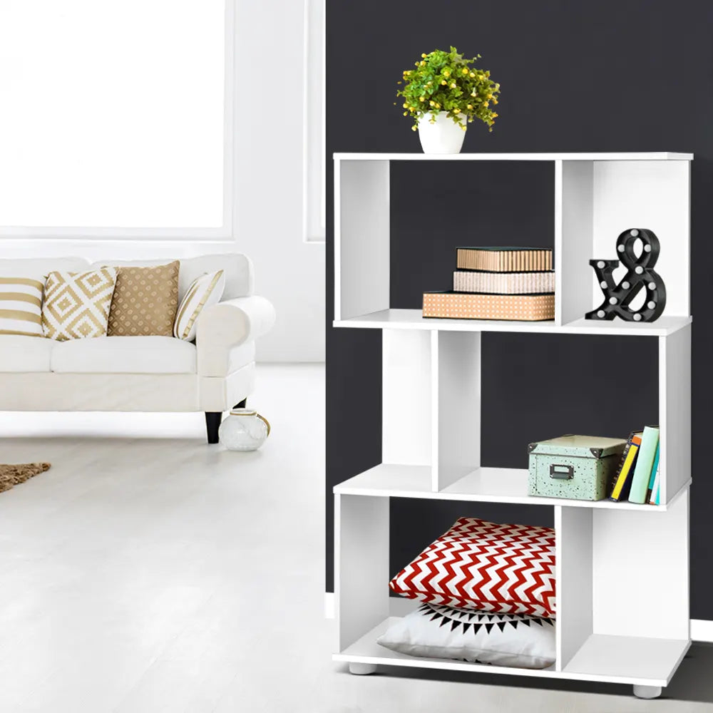 Artiss Bookshelf 3 Tiers - NINA White - Image 8