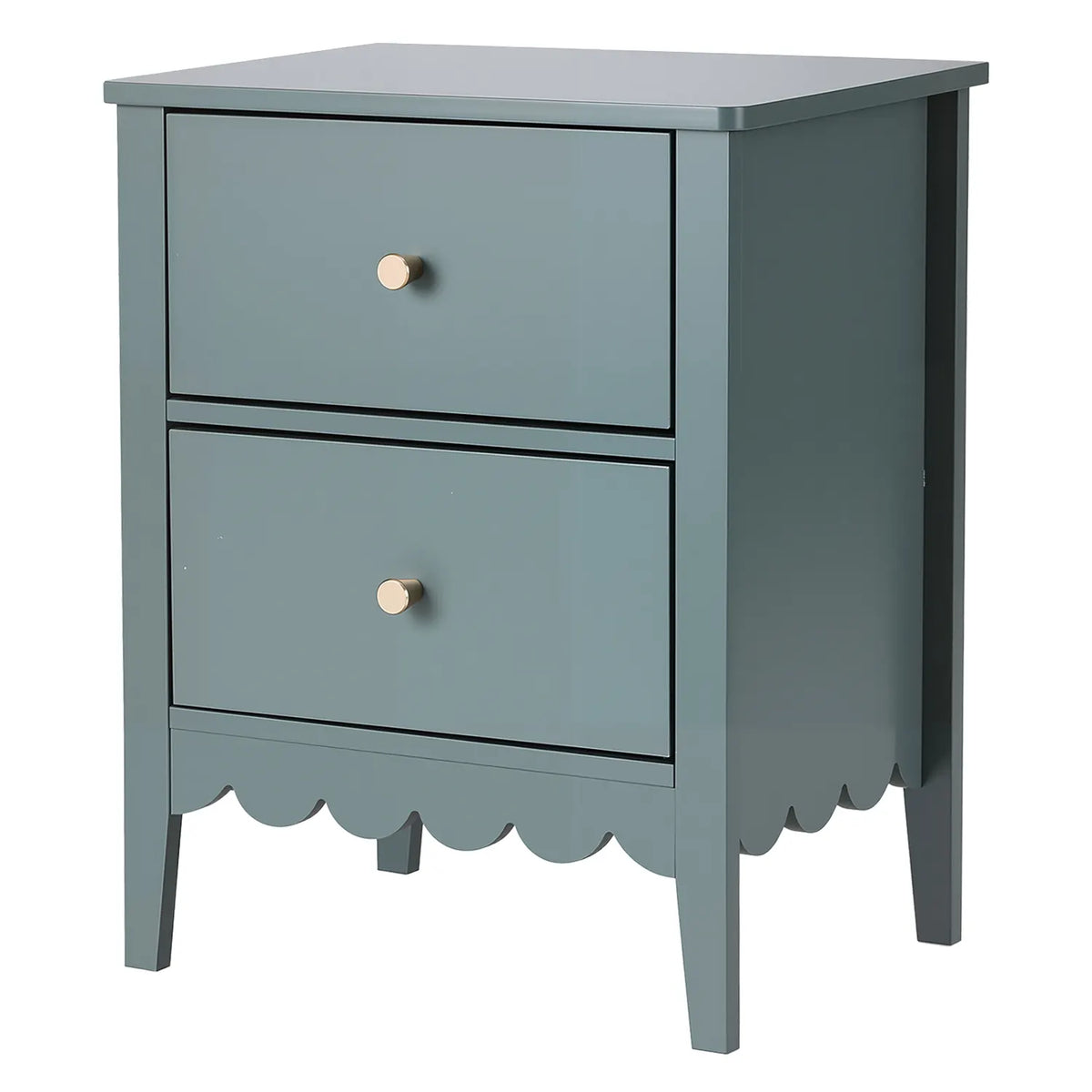 Artiss Bedside Table 2 Drawers Bedroom Storage Nightstand Green - Image 7