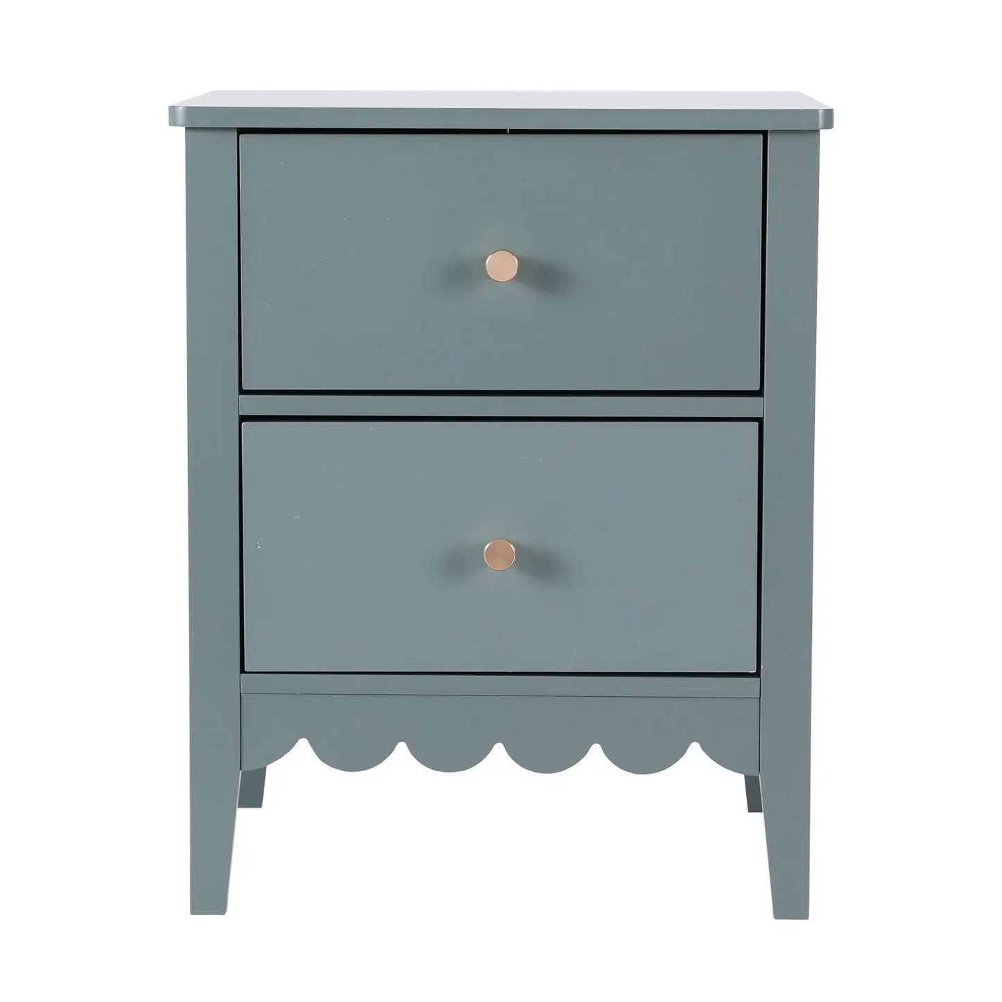 Artiss 2X Bedside Table 2 Drawers Bedroom Storage Nightstand Green - Image 4