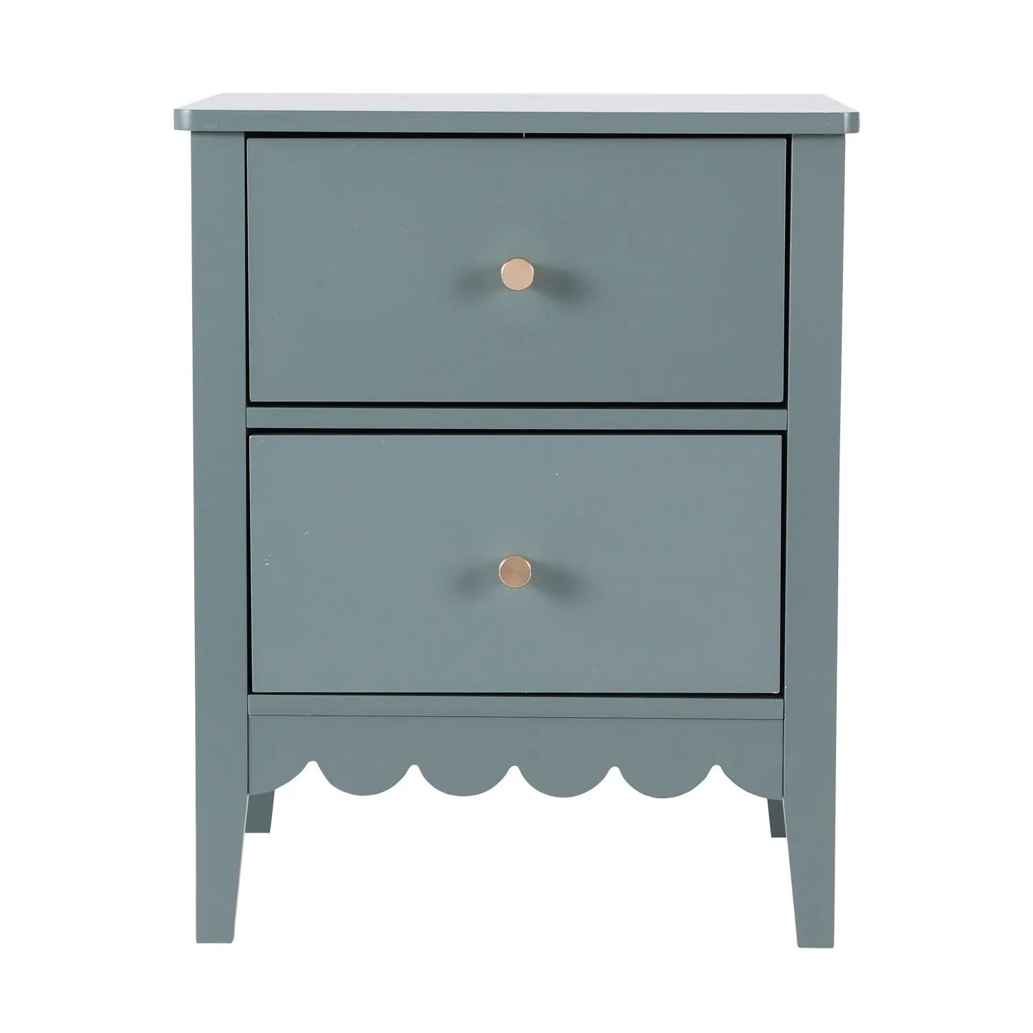 Artiss 2X Bedside Table 2 Drawers Bedroom Storage Nightstand Green - Image 4