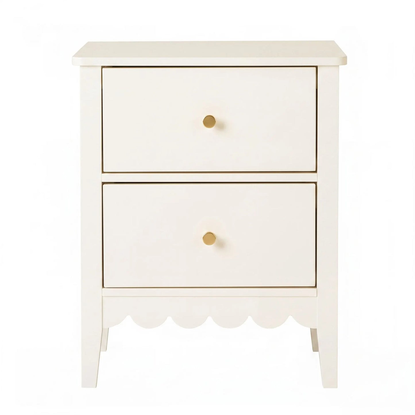 Artiss 2x Bedside Table 2 Drawers Bedroom Storage Nightstand White - Image 4
