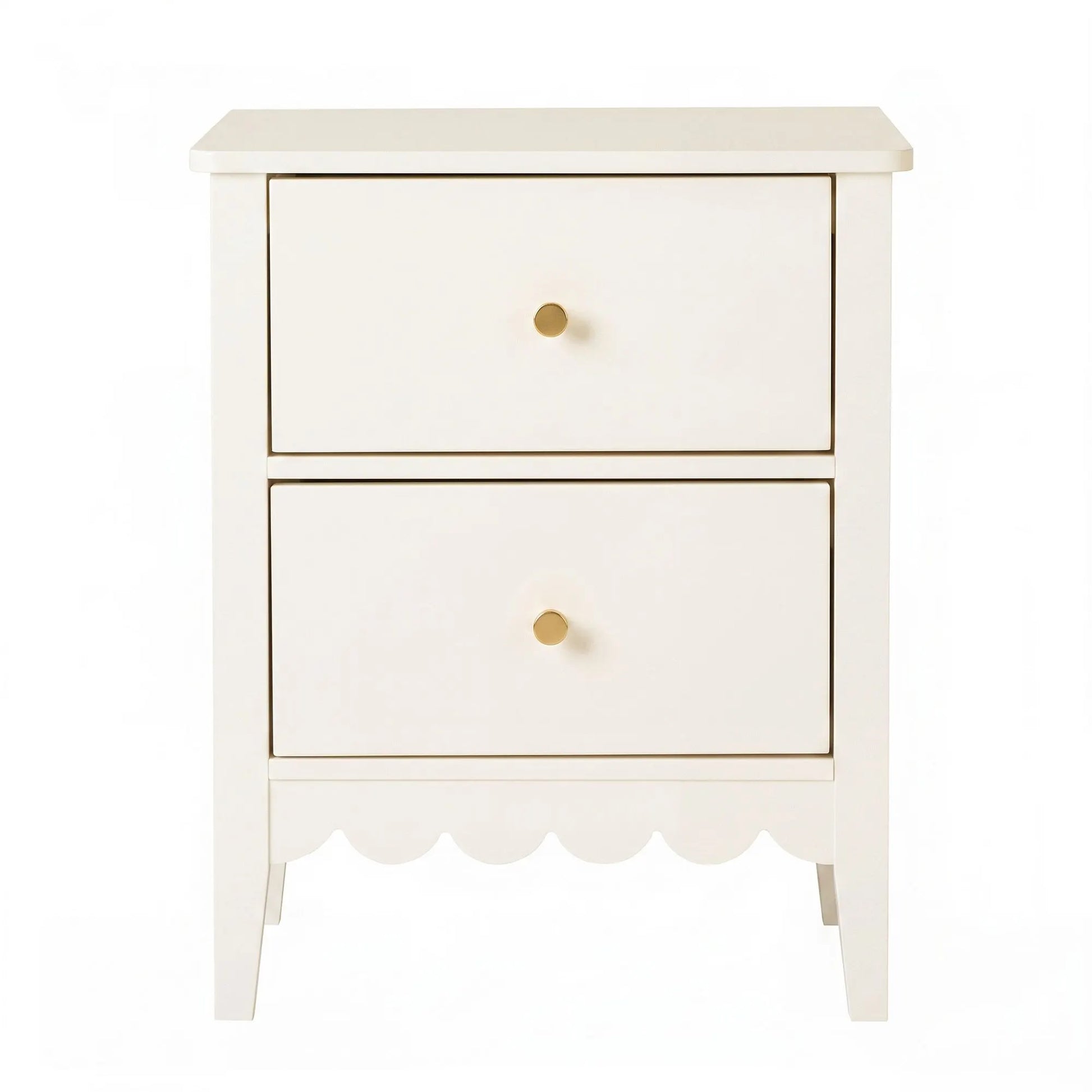 Artiss 2x Bedside Table 2 Drawers Bedroom Storage Nightstand White - Image 4