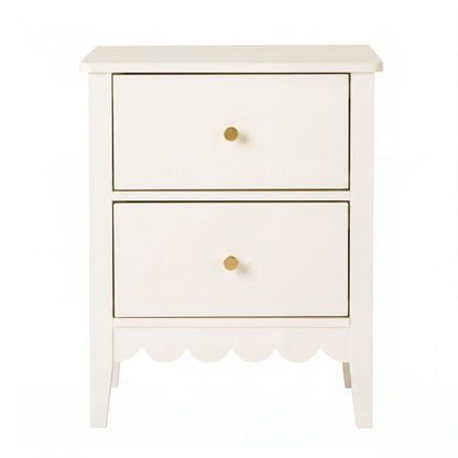 Artiss 2x Bedside Table 2 Drawers Bedroom Storage Nightstand White - Image 4