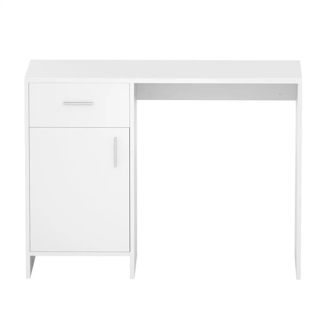 Artiss Computer Desk Drawer Cabinet White 100CM - Image 3