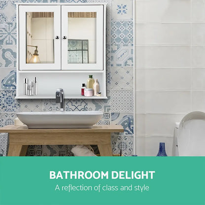 Artiss Bathroom Mirror Cabinet Storage Cupboard - Image 3