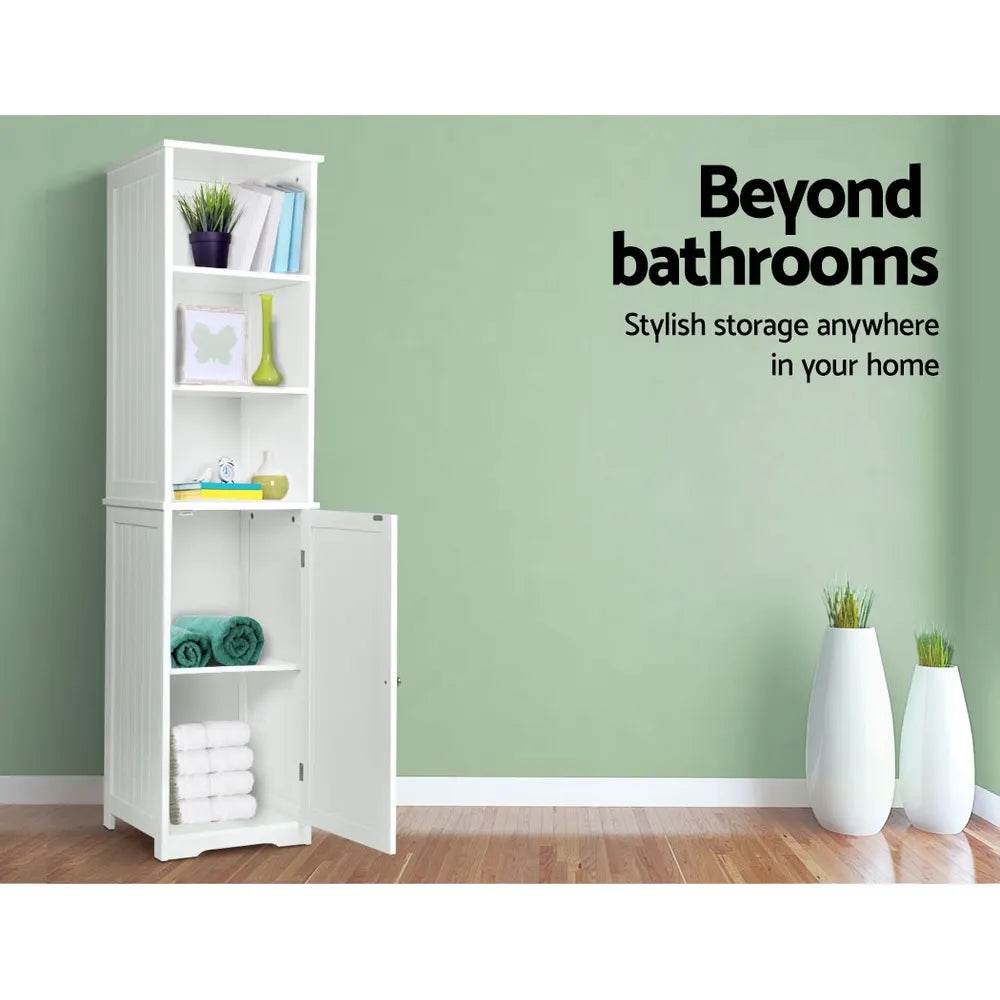 Artiss Bathroom Cabinet Storage 160cm White - Image 3