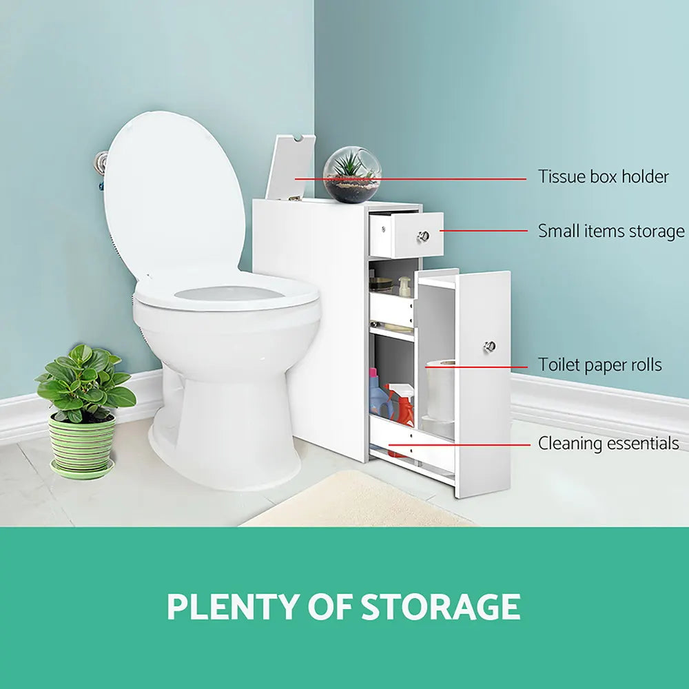 Artiss Bathroom Storage Cabinet Tissue Holder - Image 3