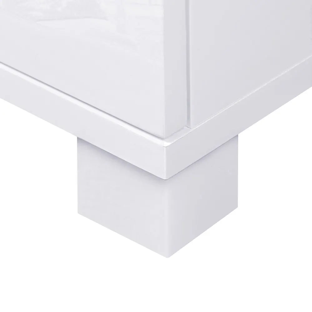 Artiss Buffet Sideboard High Gloss - White - Image 9