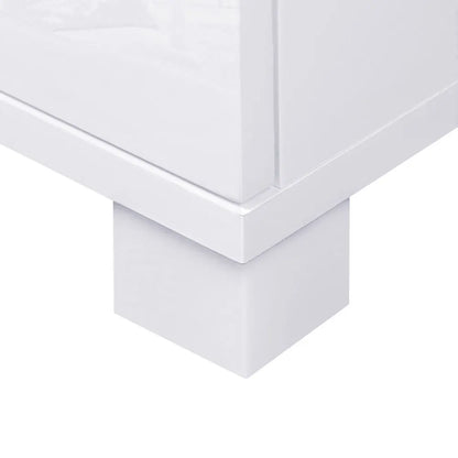 Artiss Buffet Sideboard High Gloss - White - Image 9