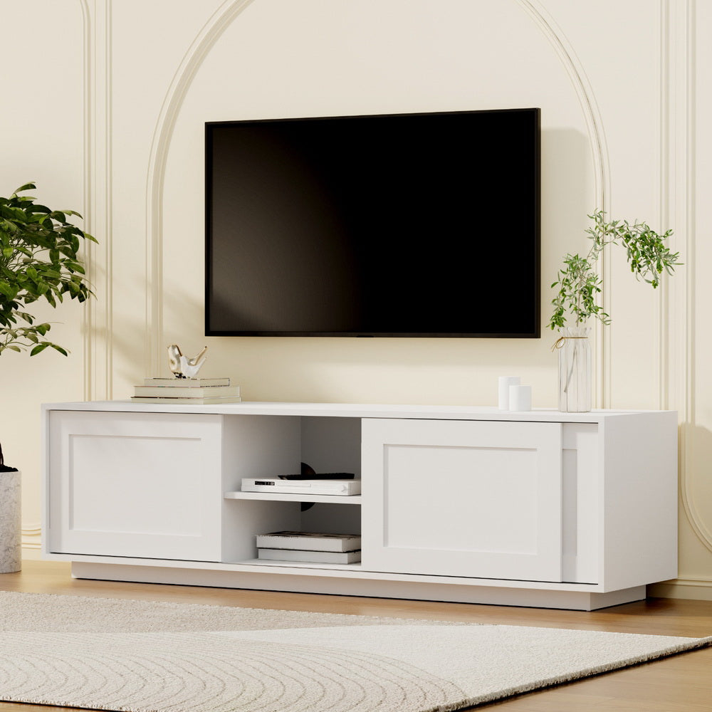 Artiss TV Unit Entertainment Unit Storage Cabinet 160cm White - Image 8