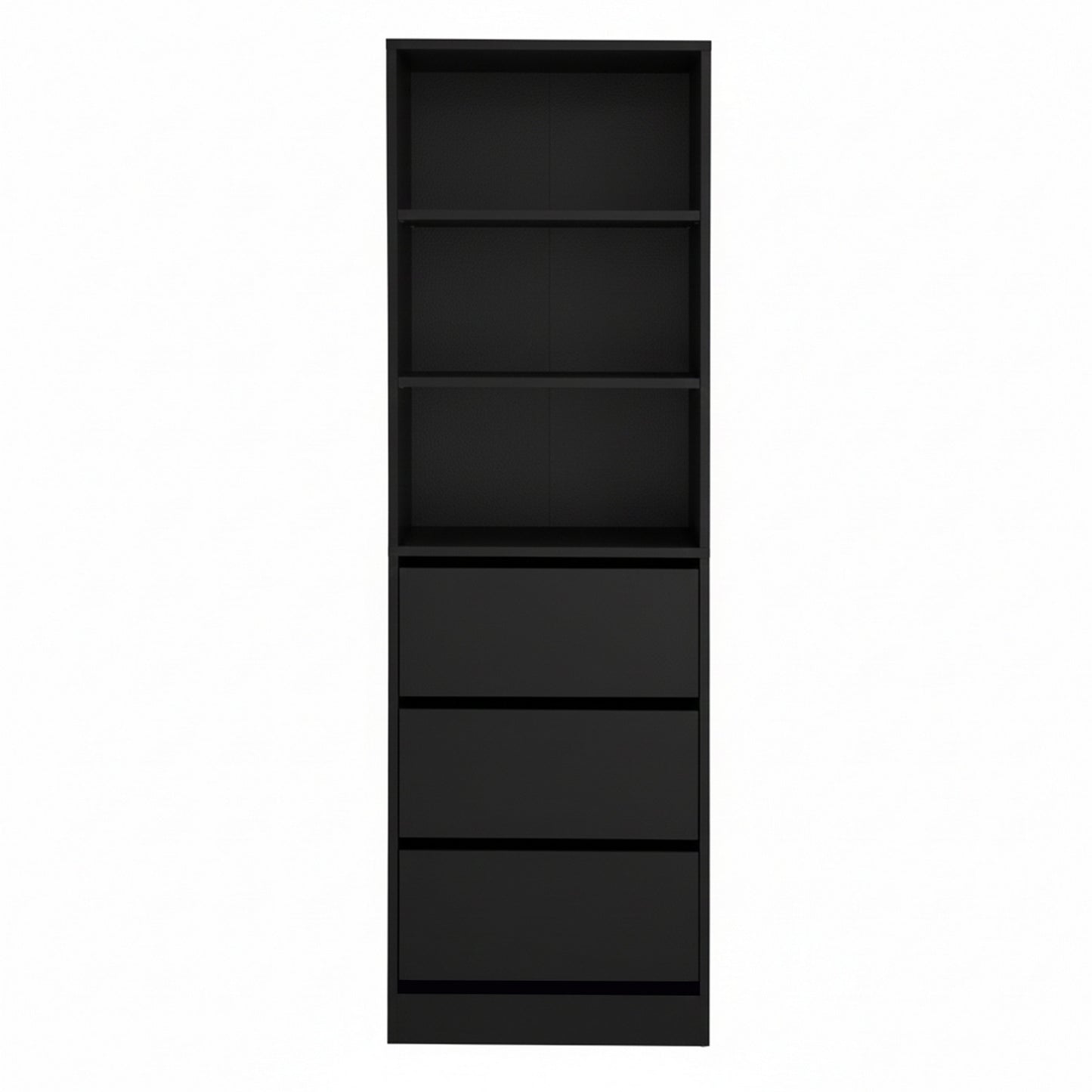 Artiss 3 Chest of Drawers Tallboy Cabinet Black - Image 4