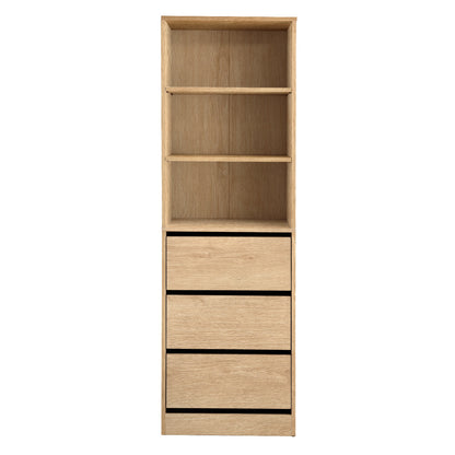 Artiss 3 Chest of Drawers Tallboy Cabinet Pine - Image 4